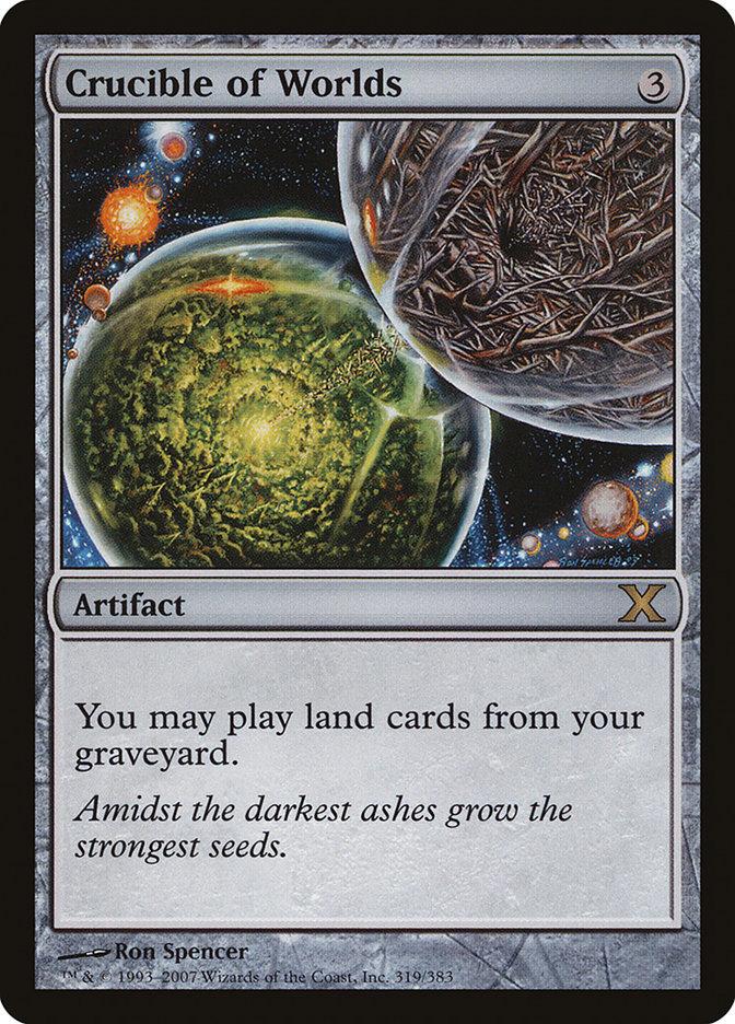 【送料無料】MTG Crucible of Worlds/世界のるつぼ Foil Crucible of Worlds | 10th Edition Foil | Modern | Card Kingdom