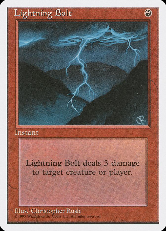 mtg cards like lightning bolt | 4th Edition All cards will be carefully packed for safe transit Awesome