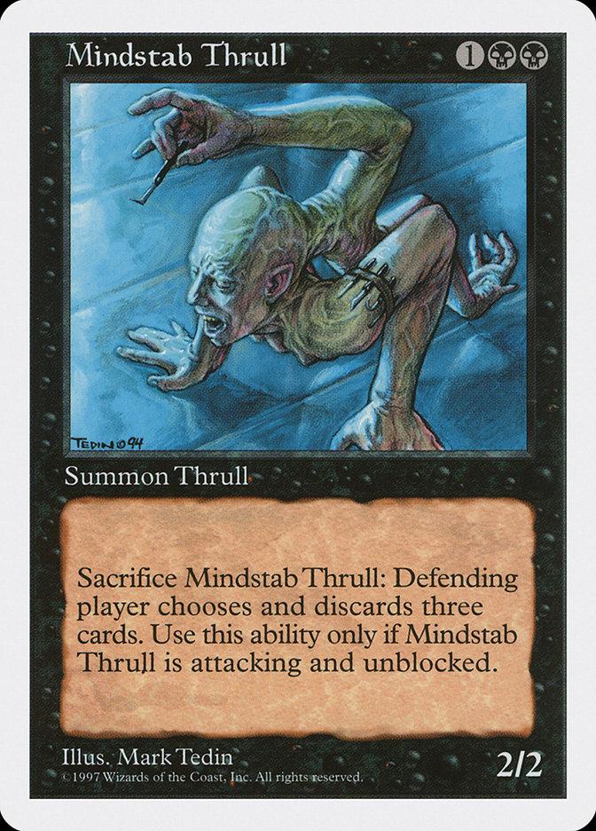 mtg　連続カットエラー　エラーカード　Mindstab Thrull Mindstab Thrull | 5th Edition | Card Kingdom