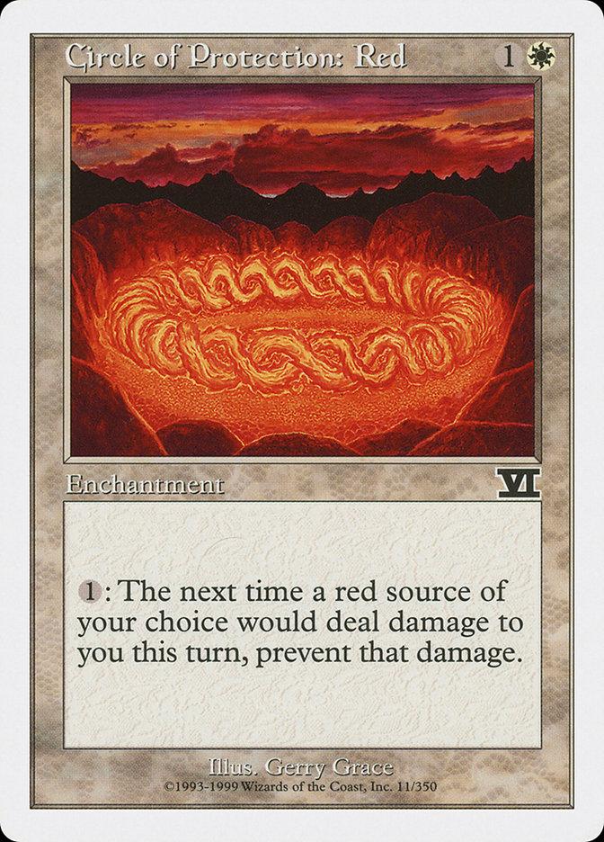 mtg protection from red cards Circle of Protection: Mint / near mint condition trading card Circle of Protection: Red |
