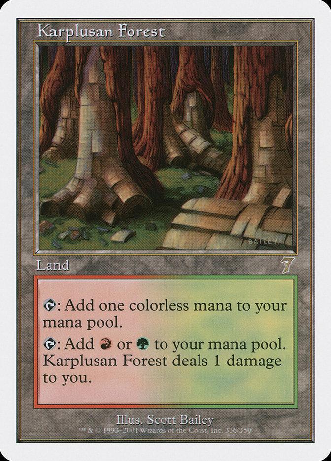 【色褪せ大】カープルーザンの森/KarplusanForest　第７版日foil Karplusan Forest | 7th Edition | Card Kingdom