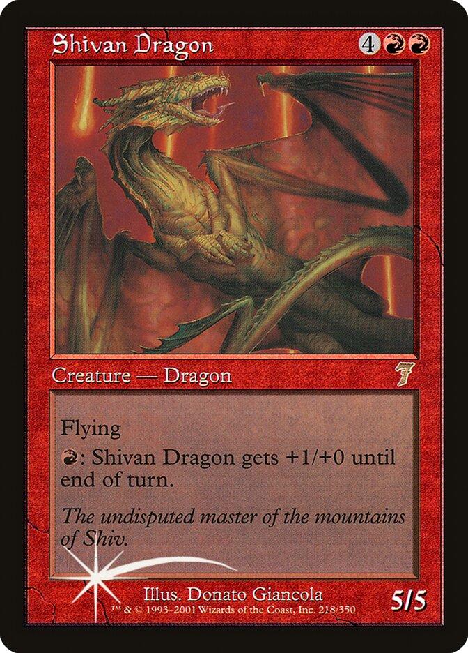 MTG シヴ山のドラゴン Shivan Dragon 7版 英語foil Shivan Dragon | 7th Edition Foil | Card Kingdom