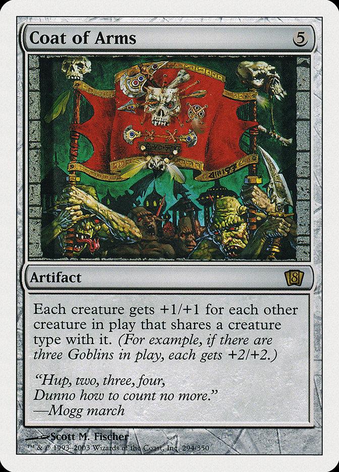 coat of arms mtg card kingdom Coat of Arms [Eighth Edition] Moderately Played