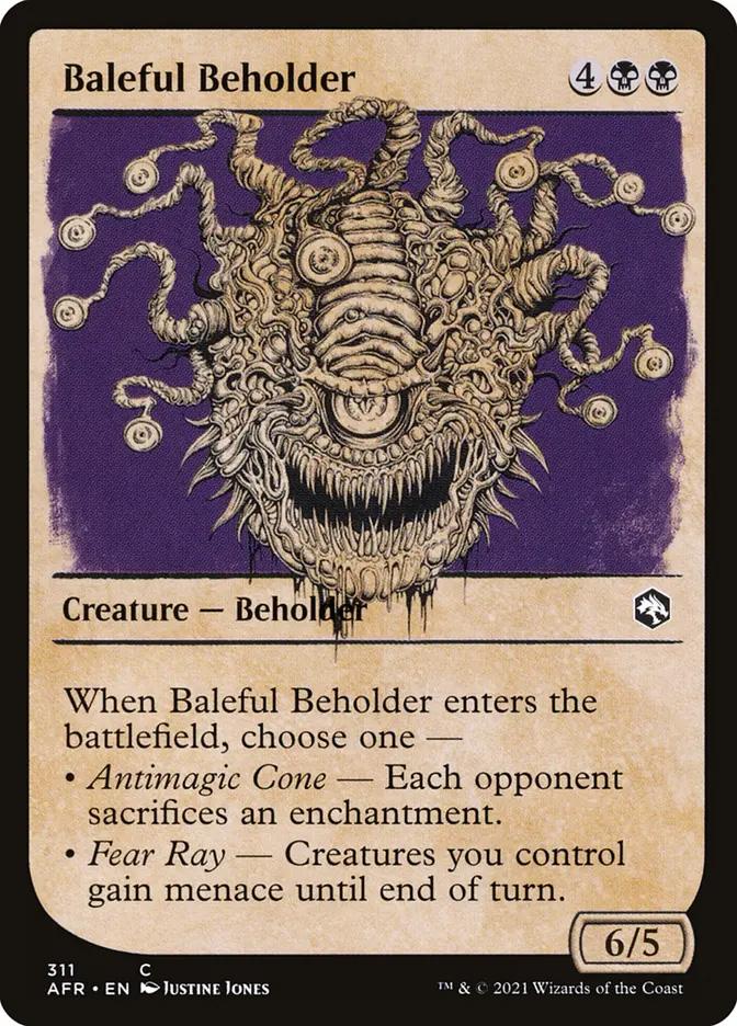 beholder cards mtg Baleful [Dungeons & Dragons: Adventures in the Forgotten Real Illustrated by Kari Christensen. Magic: The Gathering - Secret