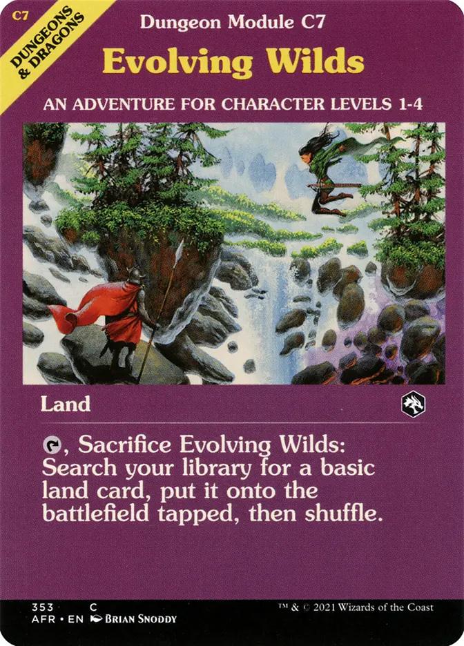Evolving Wilds | Adventures in the Forgotten Realms Variants Foil