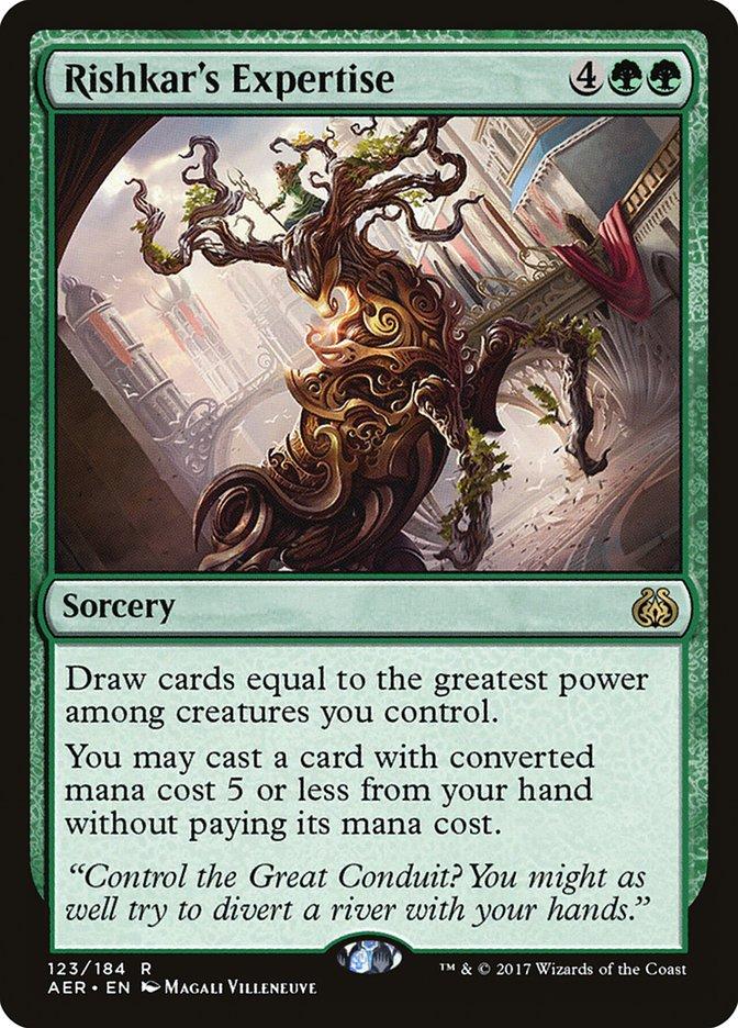 Magic The Gathering - Rishkar, Peema Renegade | Aether Revolt, Carta Singola Foil, Rara, Verde, Leggendaria