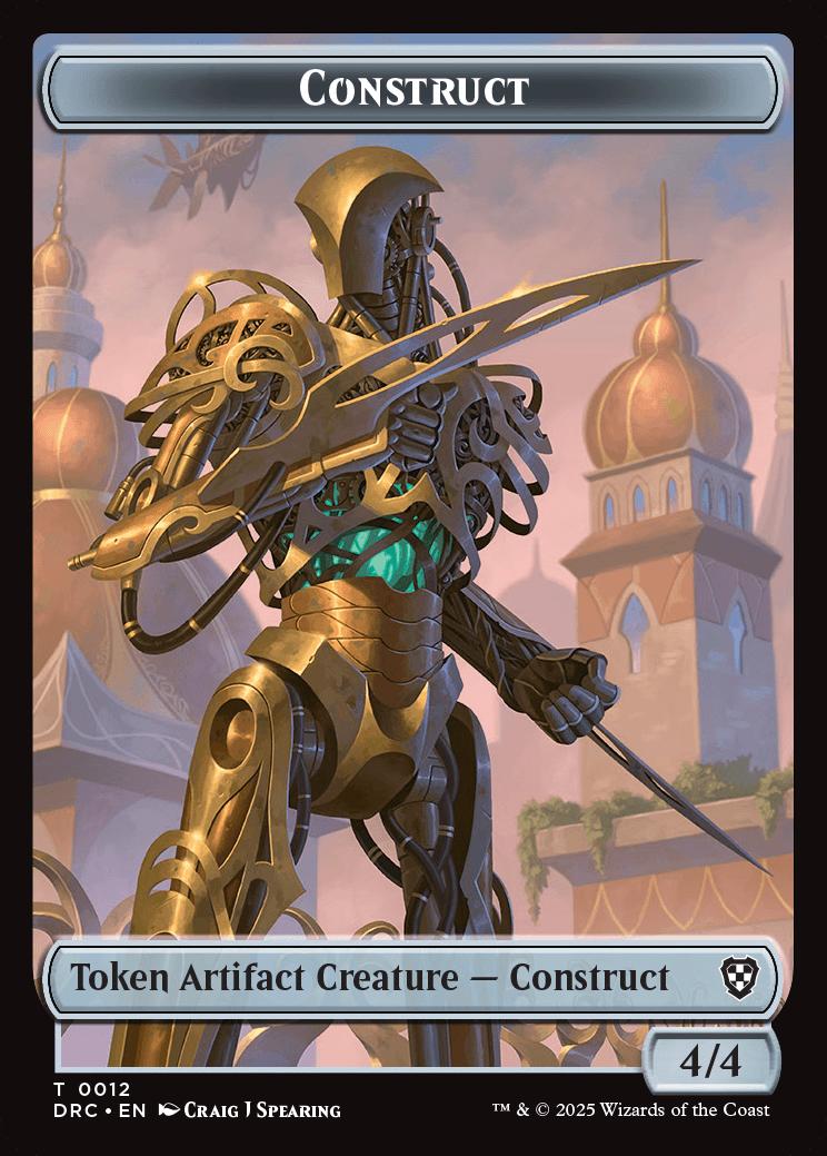 Construct Token | Aetherdrift Commander Decks Foil | Commander | Card ...