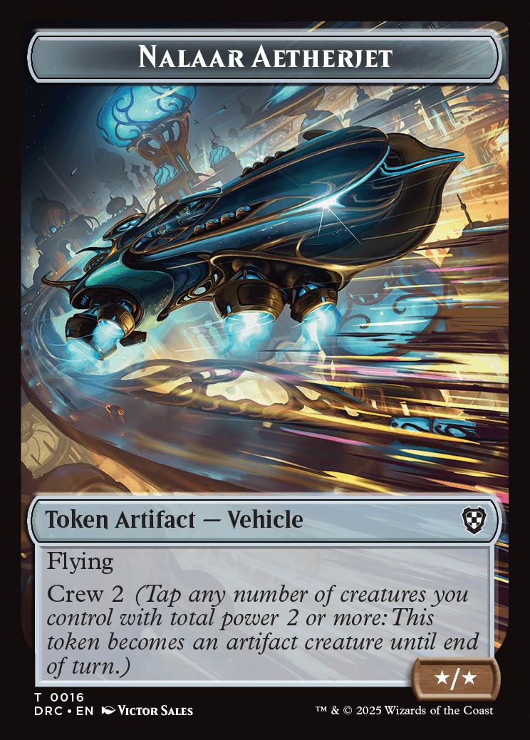Nalaar Aetherjet Token // Treasure Token | Aetherdrift Commander