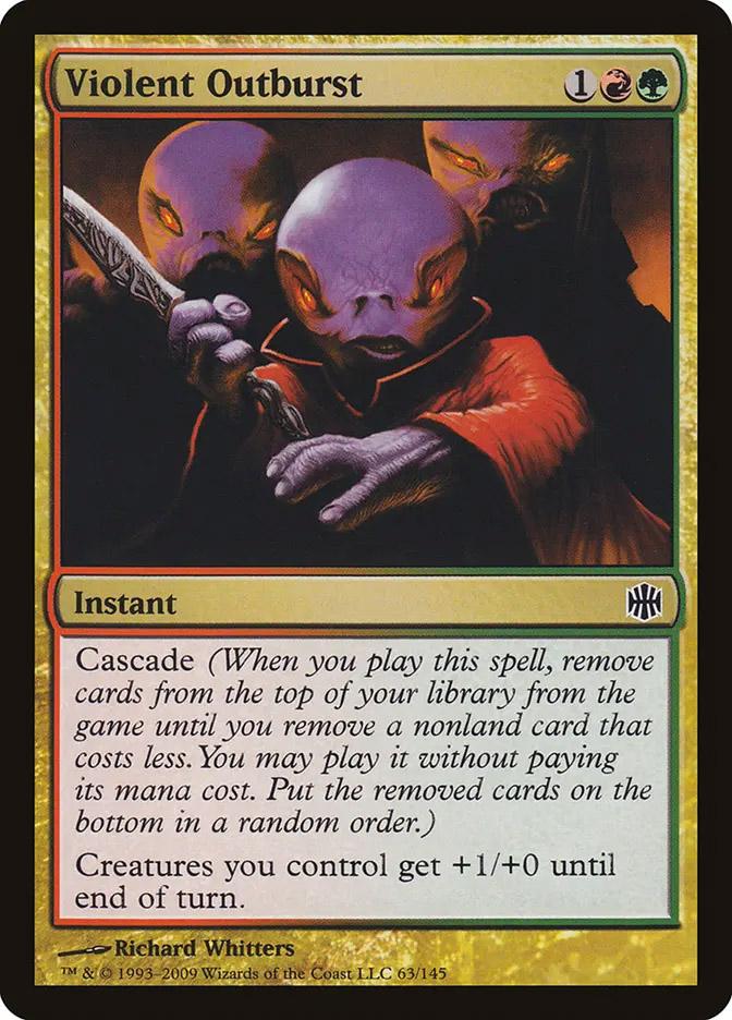 mtg removed cards Alara Reborn Common Foil Violent Outburst #63 Then destroy all other enchantments you control Remove Soul | Magic: the