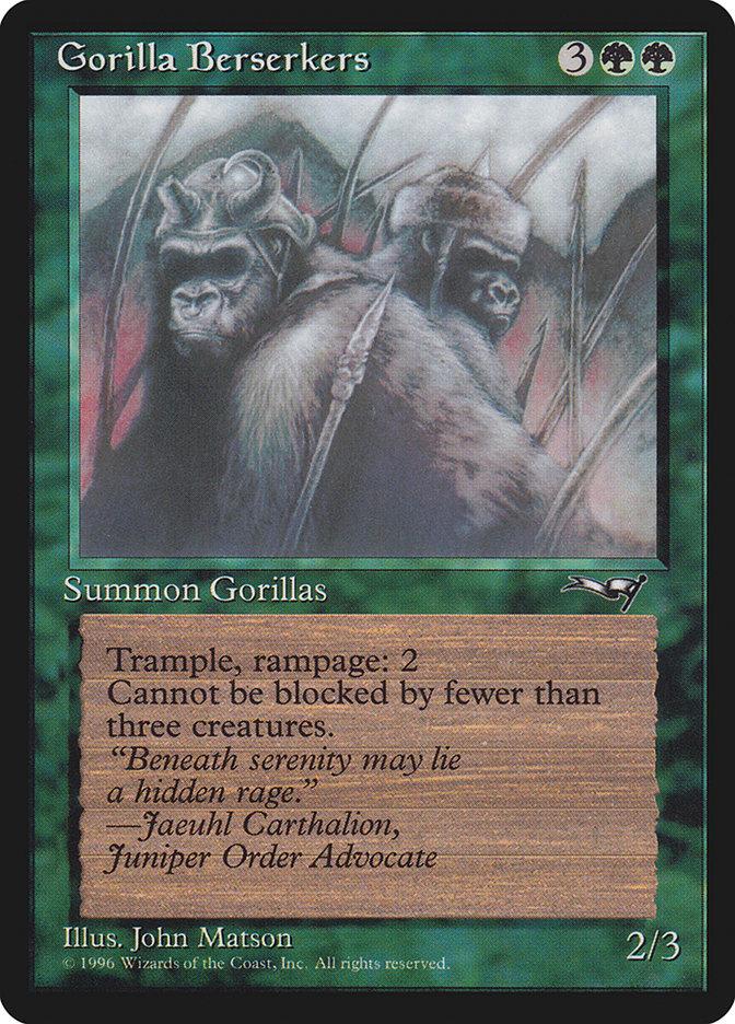 Tigorilla Gorilla Berserkers | Alliances | Card Kingdom