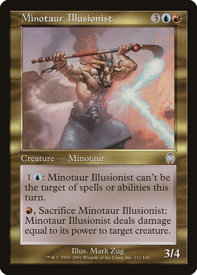 minotaur mtg cards Target (Fire Art) [Unstable] Spinehorn Minotaur has double strike. Minotaur Illusionist | Apocalypse |