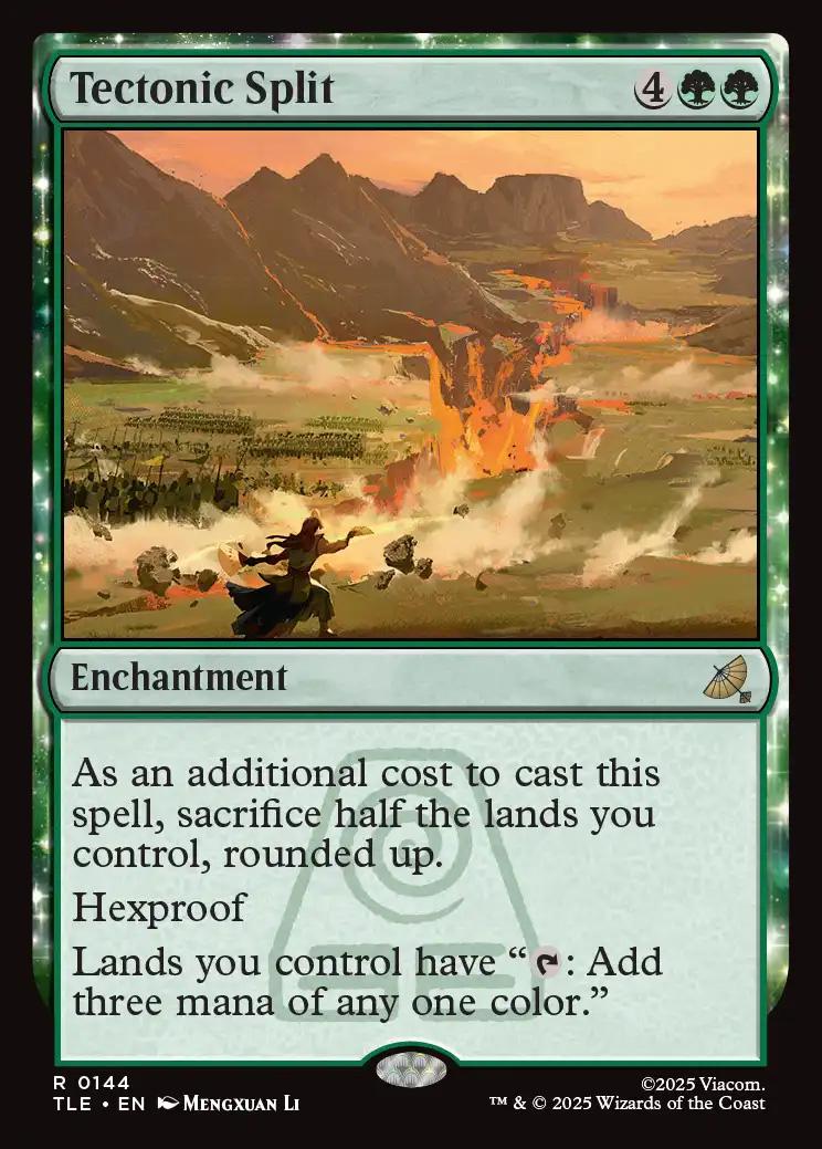 (144) Magic The Gathering Magic: The Gathering | Avatar: The Last Airbender: Eternal Single: Tectonic Split (V.1) Holo Rare
