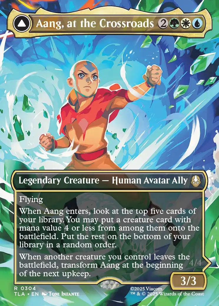 Avatar: The Last Airbender Variants Foil: Aang, at the Crossroads (0304 ...