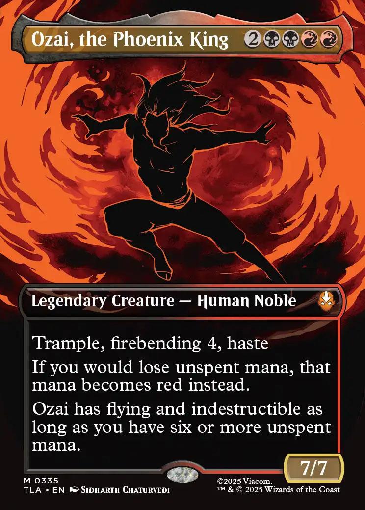 Ozai, the Phoenix King伝説のクリーチャー　フォイルfoil Avatar: The Last Airbender Variants Foil: Ozai, the Phoenix King