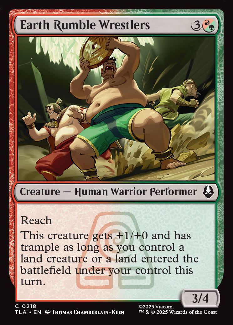 Avatar: The Last Airbender Foil: Earth Rumble Wrestlers