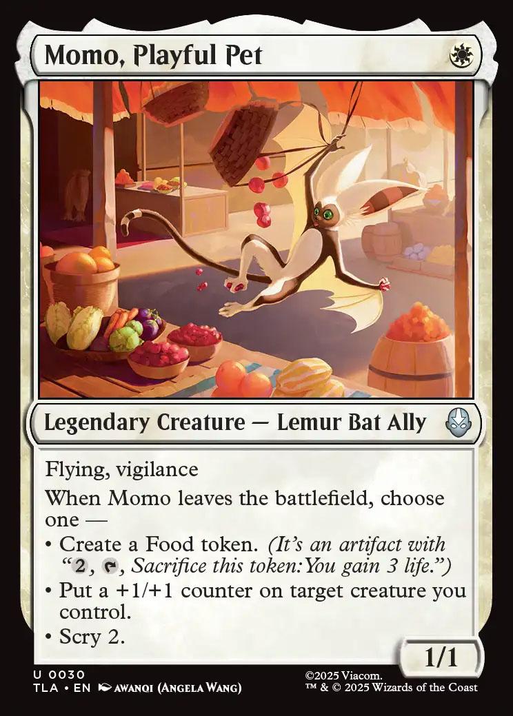 MtG Avatar the Last Airbender Uncommon Momo, Playful Pet #30