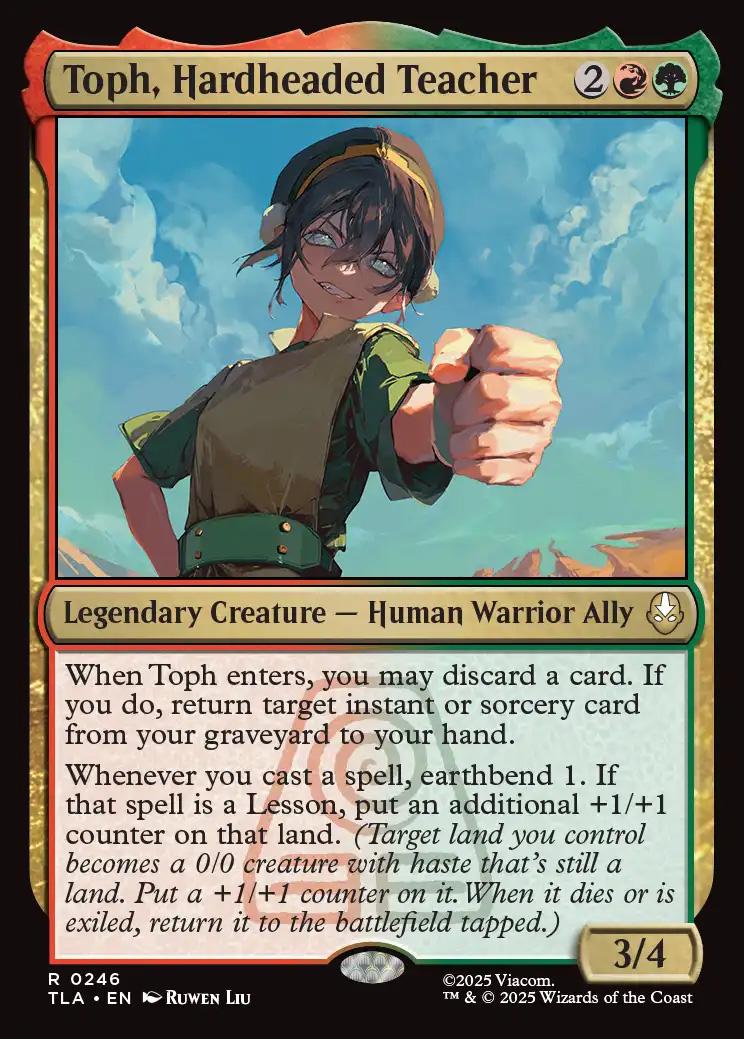 toph card sleeves MTG Commander Deck EDH Deck Toph, the First Metalbender 100 Magic  Moonveil Games Lightly Played /// Lightly Played FoilCards in Lightly Played (LP) condition may have minor border or corner wear Toph, the First Metalbender