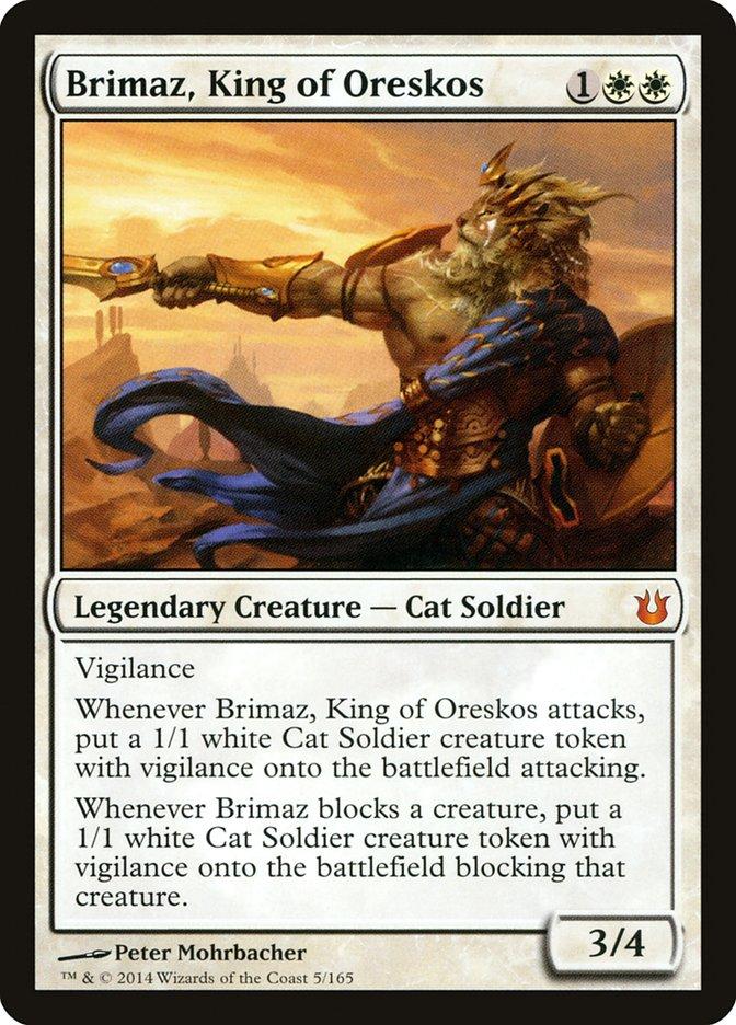 mtg brimaz commander deck Brimaz, Blight of Oreskos if a Phyrexian died under your control this turn Mtg Born of the Gods
