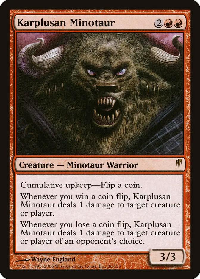 minotaur card sleeves (10 Pack) Imperium Duelist fitting Standard Karplusan Minotaur : COLDSNAP 086/155