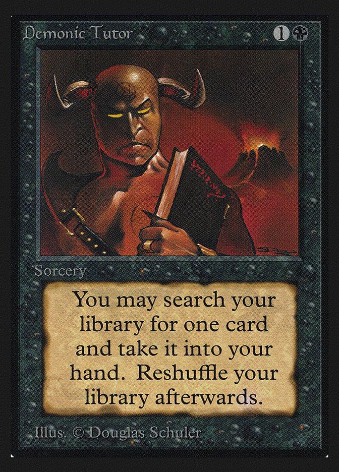 MTG 悪魔の教示者 Demonic Tutor 英語版 demonic-tutor-not-tournament-