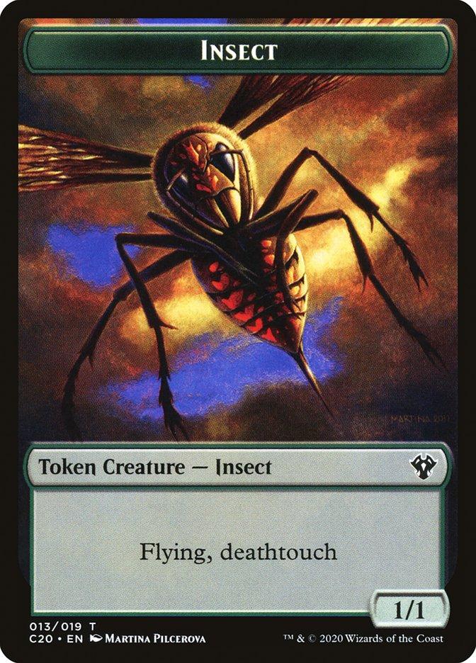 Insect Token Commanders Insect Token (013) // Spirit Token | Commander 2020 | Commander | Card ...