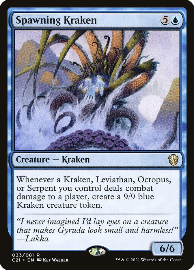 mtg kraken leviathan octopus serpent commander deck Spawning Kraken | Commander 2021 | Commander