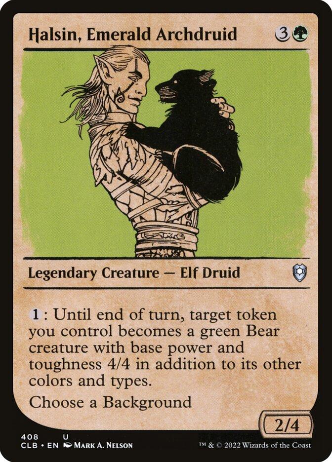 mtg green background cards The Saltiest In Commander In Halsin, Emerald Archdruid | Commander