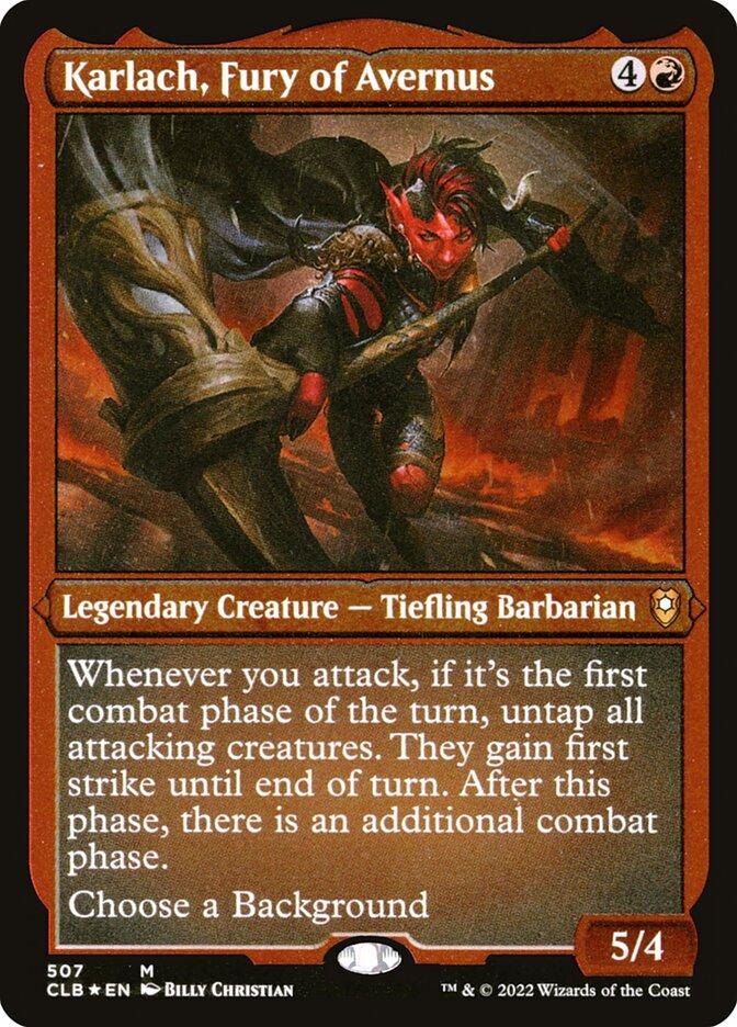 karlach card sleeves Commander Series #7 Karlach, Fury of Avernus Stitched Playmat for Magi Ultra PRO International untap all attacking creatures Karlach, Fury of Avernus [Commander