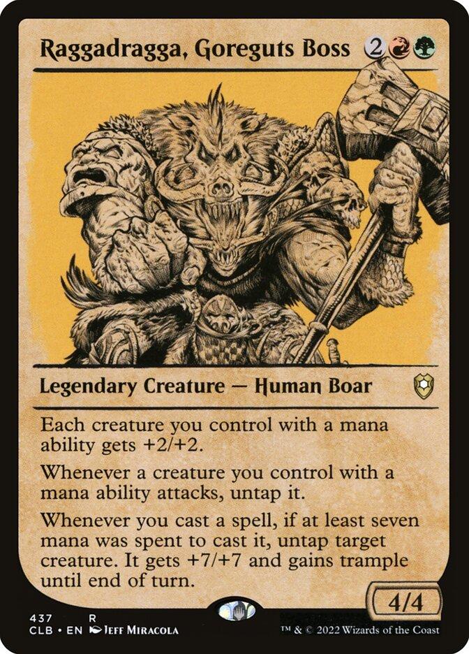 mtg boss card Krenko, Mob - Single Foundations (FDN) #204 Illustrated by Lie Setiawan Magic Raggadragga, Goreguts Boss | Commander