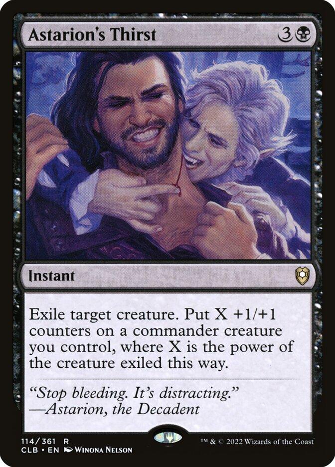 mtg astarion cards Astarion's Thirst | Commander Legends: Battle for Baldur's Gate | Commander