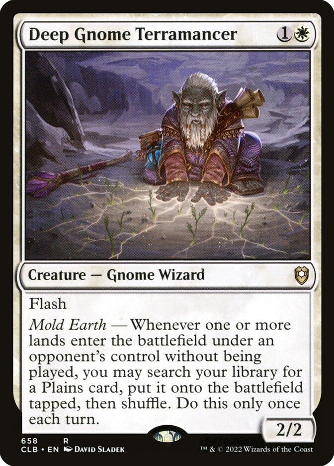 mtg gnome commander deck Deep Gnome Terramancer : Rare : Battle For Baldur's Gate : Mint MTG Card