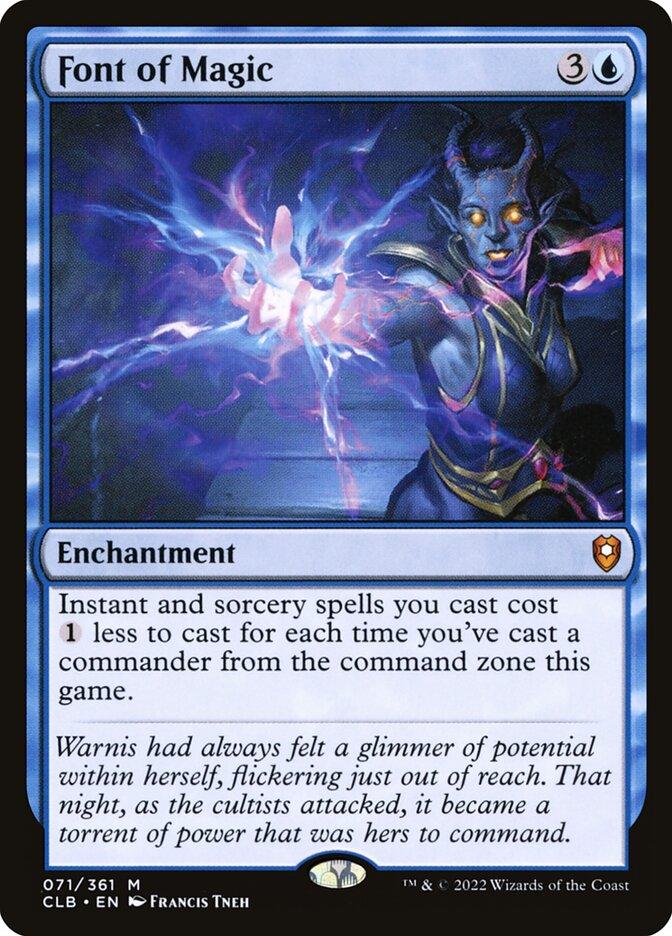 Font of Magic [Commander Legends: Battle for Baldur's Gate] Lightly Played Foil