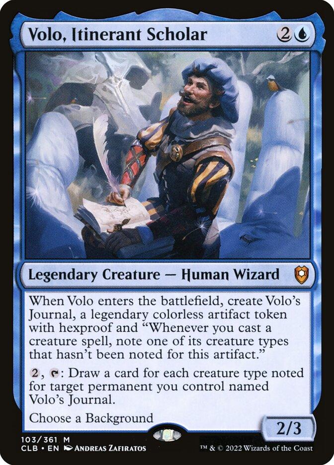 volo guide to monsters mtg commander deck Volo, Itinerant Scholar | Commander Legends: Battle for Baldur's Gate |  Commander
