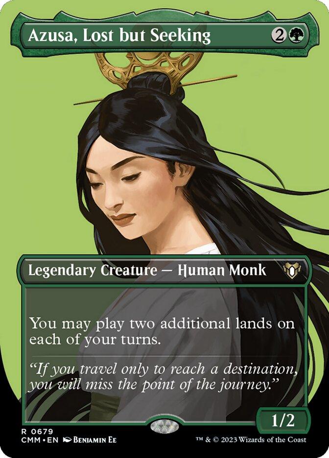 Azusa, Lost but Seeking SLD 英語版 Commander Masters Variants: Azusa, Lost but Seeking (Borderless)
