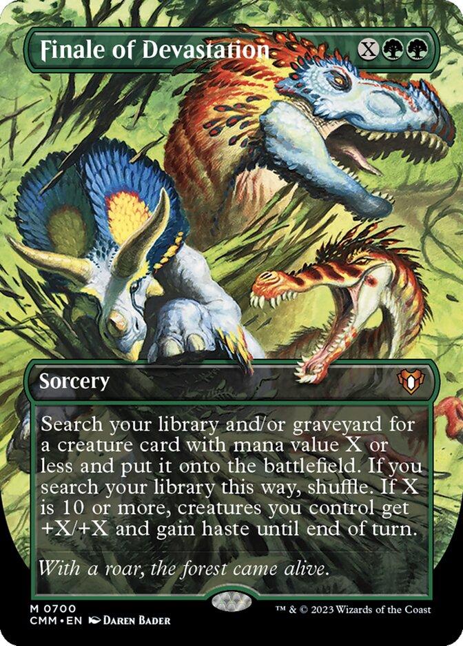 Finale of Devastation MTG Foil 初音ミクコラボ Commander Masters Variants Foil: Finale of Devastation (Borderless)