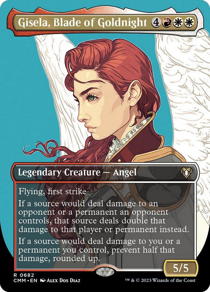 mtg gisela blade of goldnight commander deck Gisela, [682] [Borderless] [Profile] [Commander Masters] [Foil] – Face to Face Games rounded up Gisela, Blade of Goldnight ·