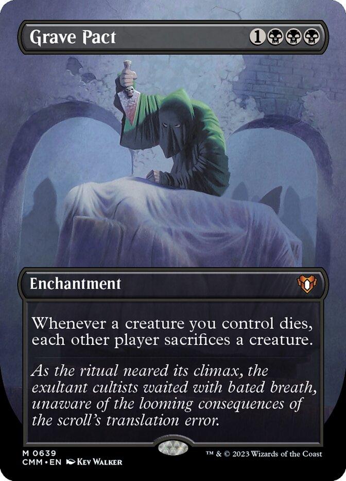 Commander Masters Variants: Grave Pact (Borderless)