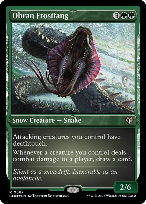Commander Masters Variants Foil: Ohran Frostfang (Foil Etched)