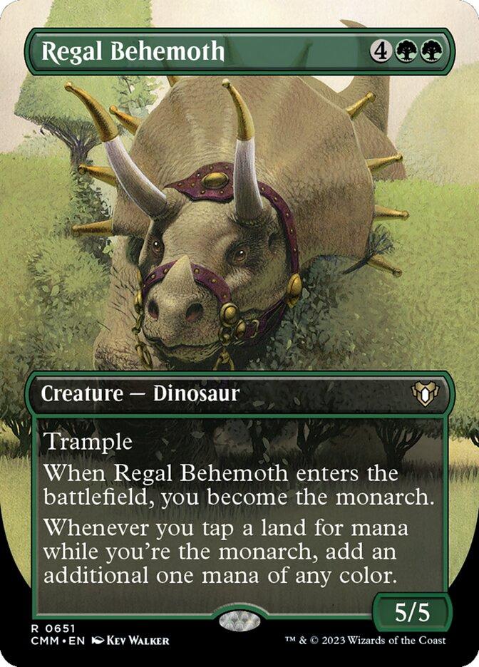 Commander Masters Variants: Regal Behemoth (Borderless)