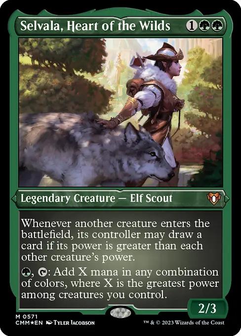 Commander Masters Variants Foil: Selvala, Heart of the Wilds (Foil