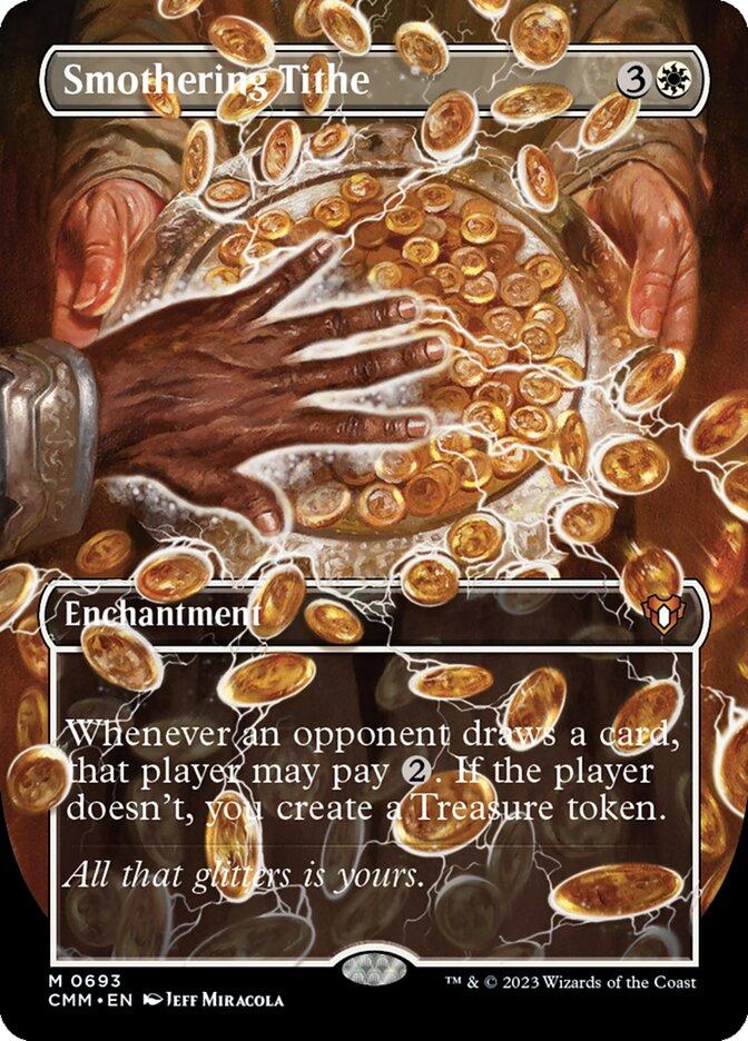 Commander Masters Variants Foil: Smothering Tithe (Borderless)
