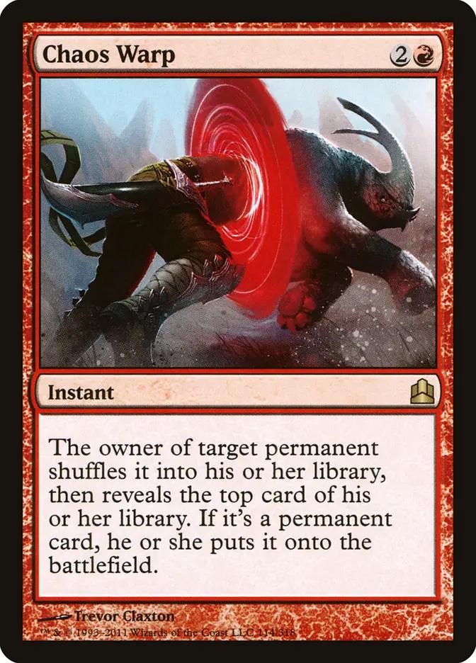 mtg cards like chaos warp MtG Commander 2019 Rare Chaos Warp #136