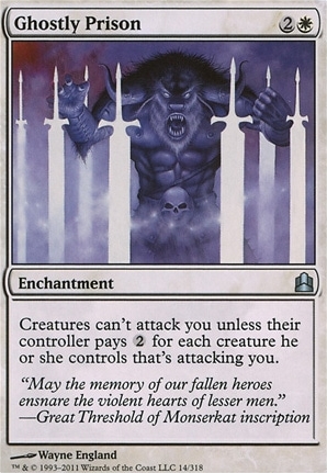 prison cards mtg Magic The Gathering - Commander 2011 - Ghostly Prison