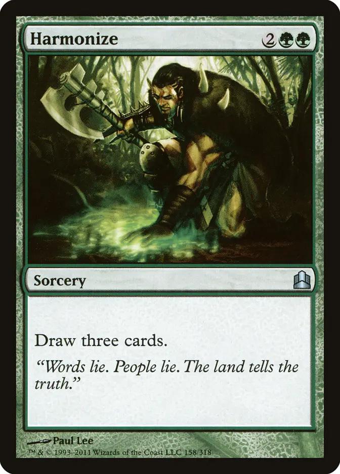 cards with harmonize mtg Magic The Gathering - Strixhaven - Mystical Archive - Illustrated by Zoltan Boros All Magic Harmonize (#7018) (borderless)