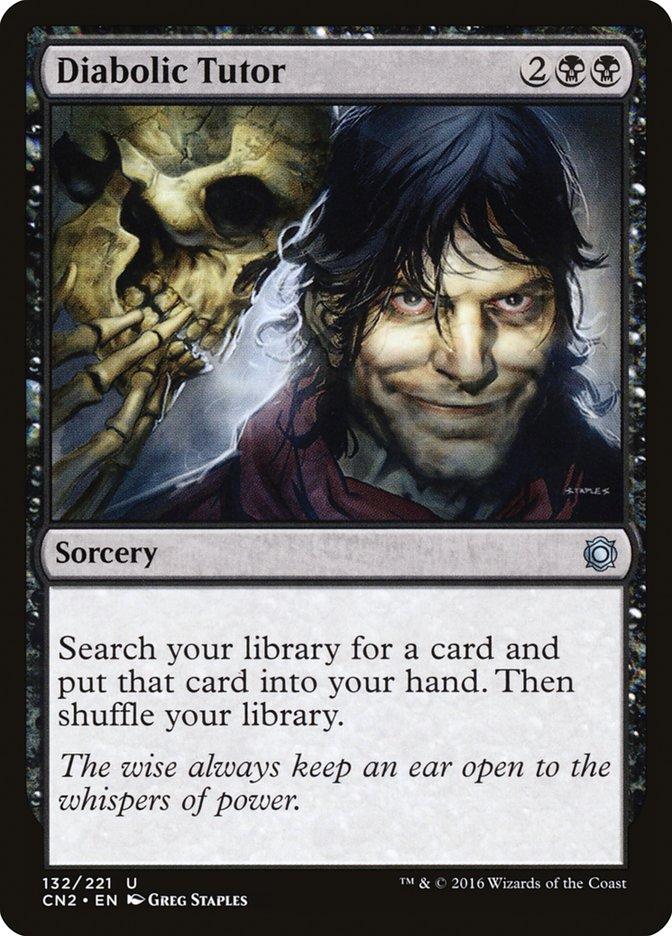 マジック：ザ・ギャザリング Brain dead mtg diabolic tutor Diabolic Tutor | Conspiracy - Take the Crown | Card Kingdom