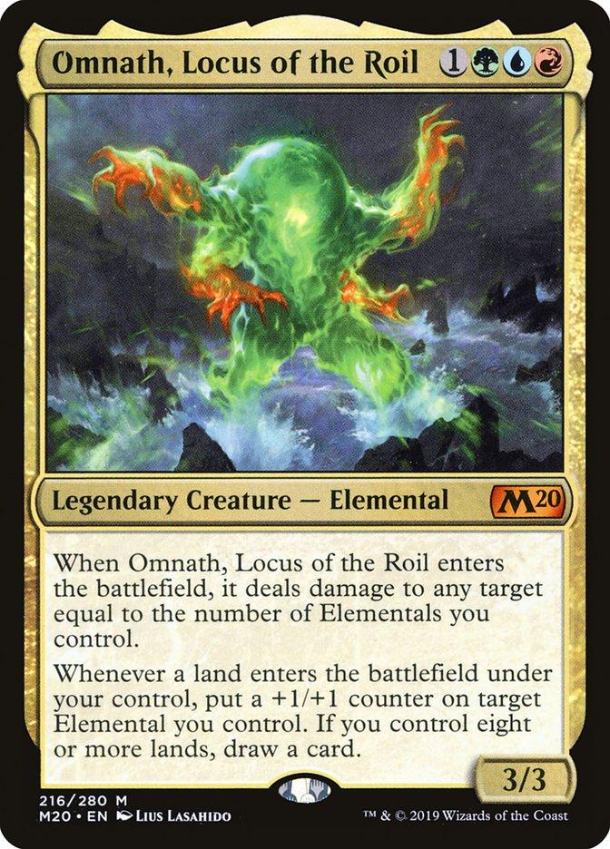 mtg omnath locus of the roil commander deck Elves - Mana draw a card. Omnath, Locus of Mana #002