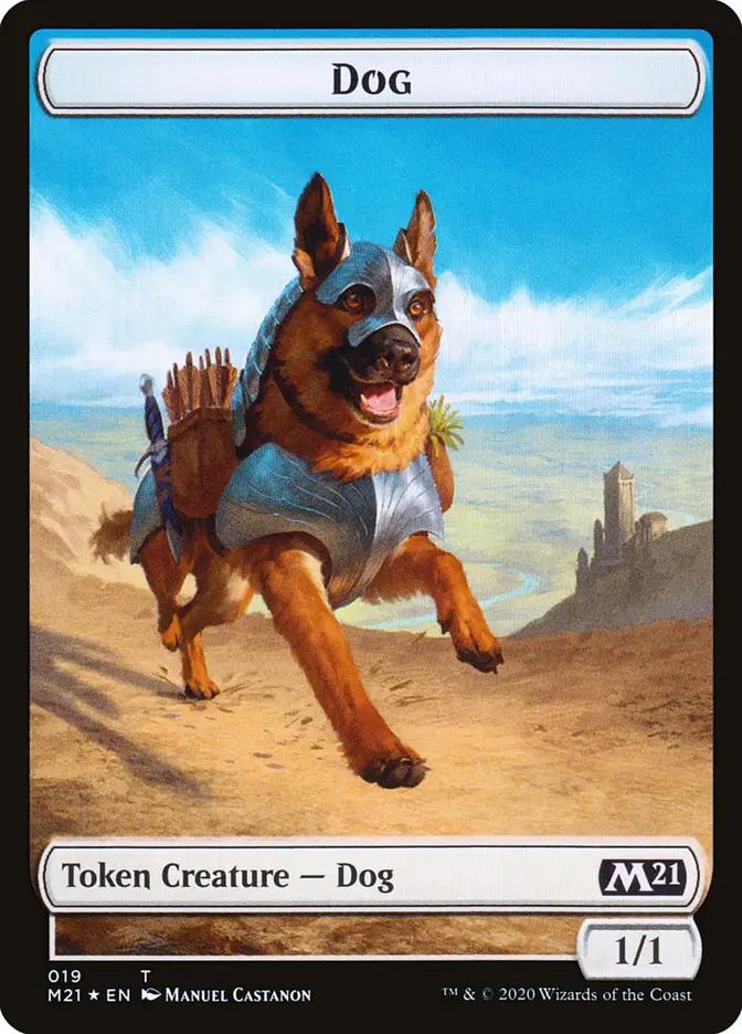 Dog Token | Core Set 2021 Foil | Modern | Card Kingdom