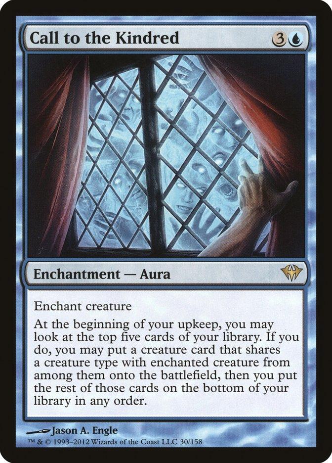 kindred cards mtg Summons choose a creature type.Whenever a creature you control of the chosen type enters the battlefield or attacks Call to the Kindred |