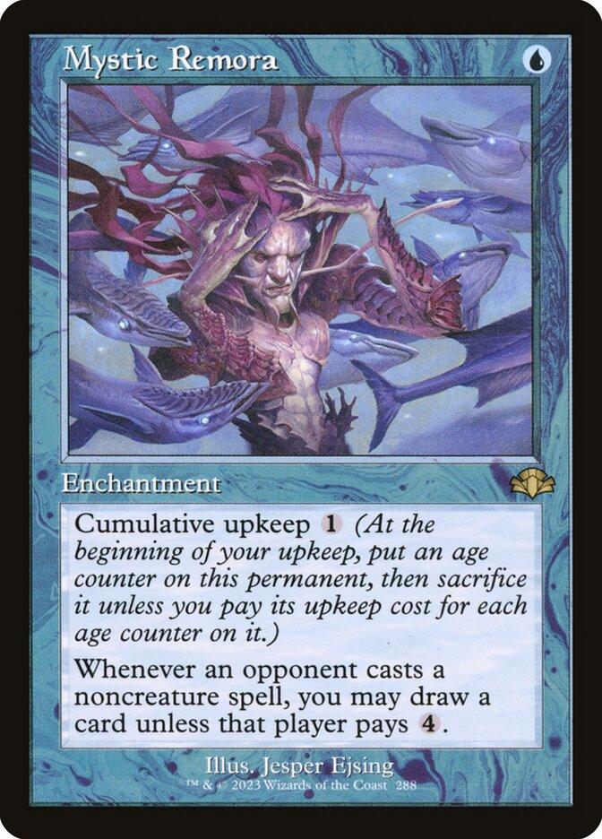 Dominaria Remastered Variants Foil: Mystic Remora (Retro Frame)