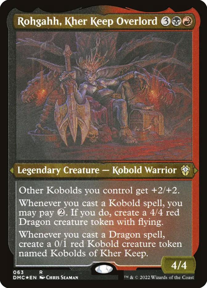 mtg kobold commander deck Legends Common Crimson Kobolds create a 4/4 red Dragon creature token with flying Rohgahh, Kher Keep Overlord (Commander)